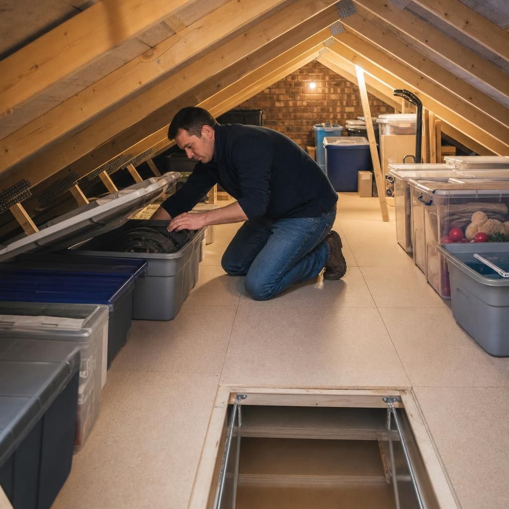 Example of a loft boarding installation