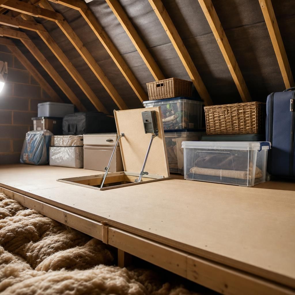Raised loft floor system