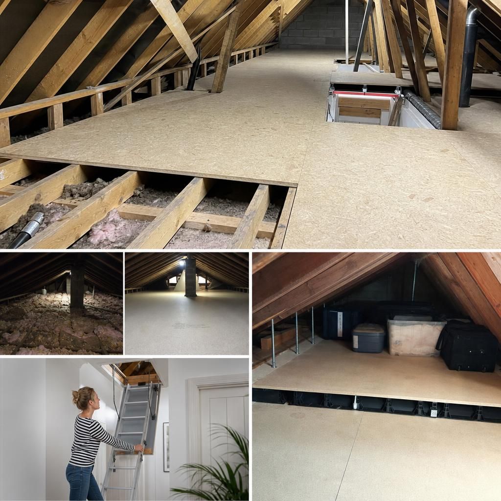Chipboard flooring for loft