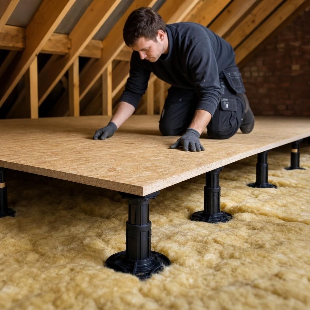 Loft boarding adhering to safety standards