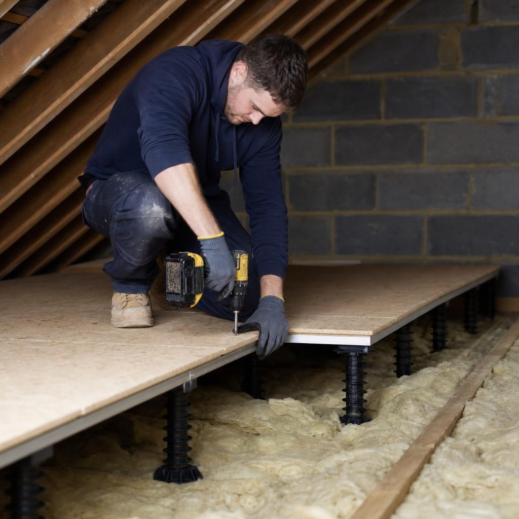 Loft boarding installation process