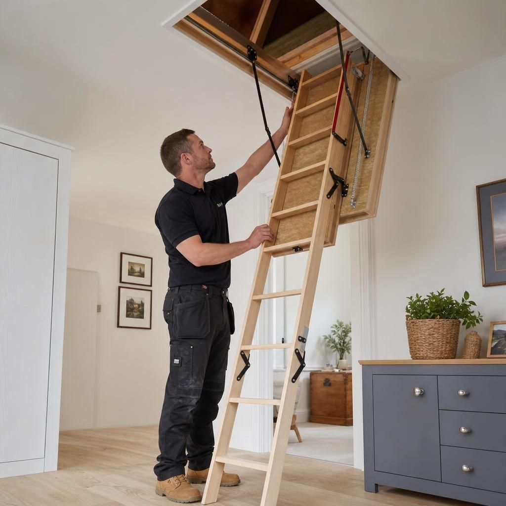 Eco-friendly insulated loft stairs
