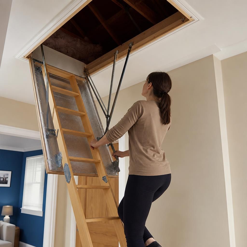 Custom designed loft stairs for unique spaces