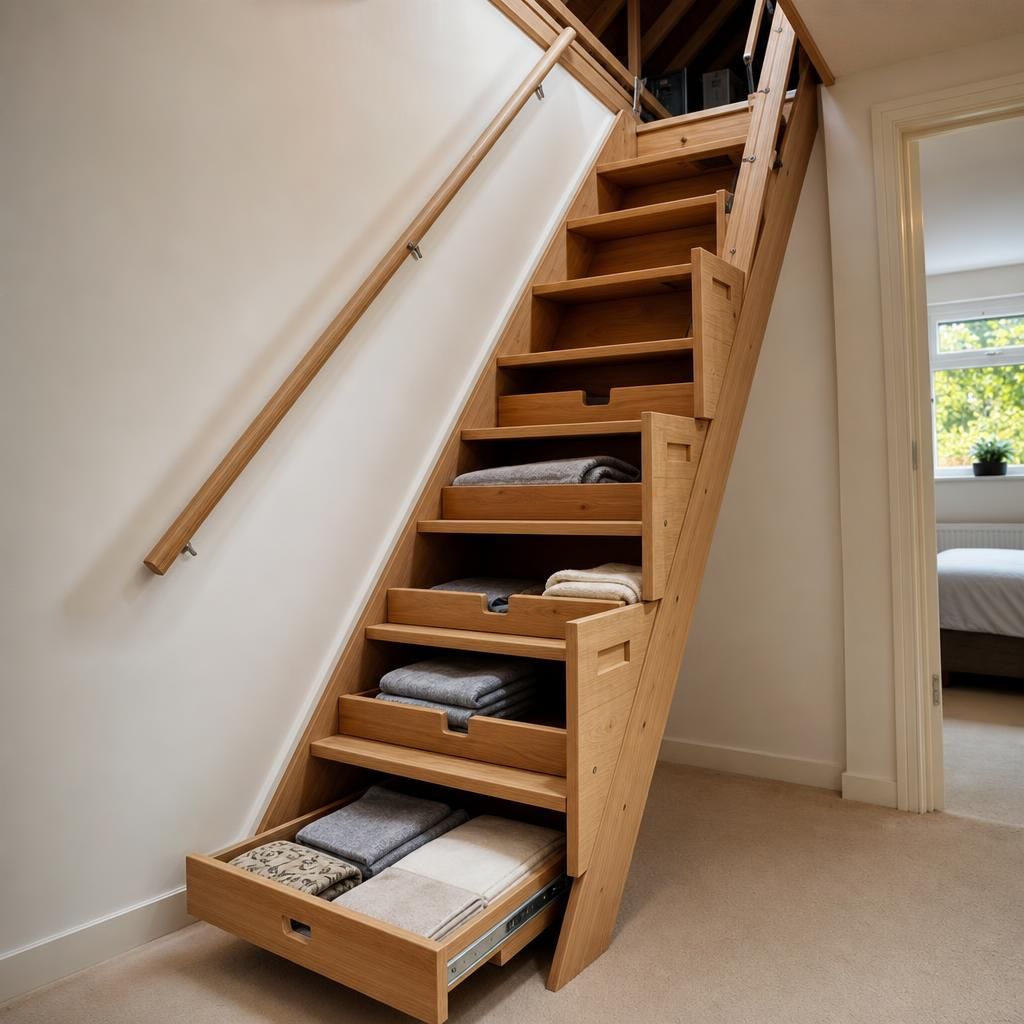 Energy-efficient loft steps