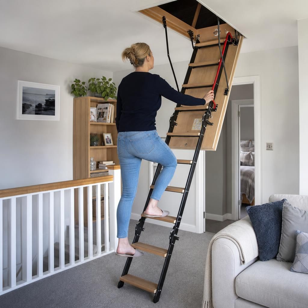 Energy-efficient loft access installation