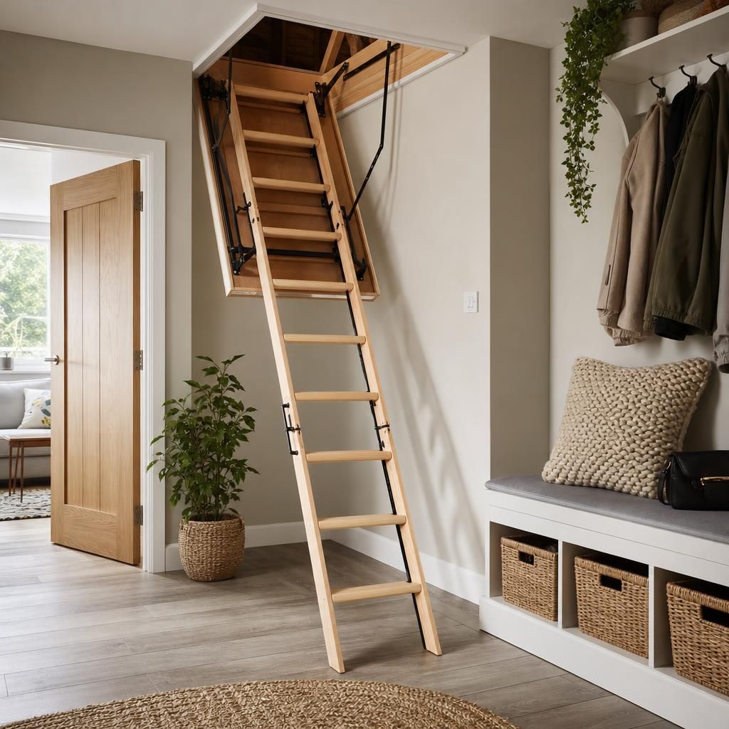 Custom-designed loft ladders installed